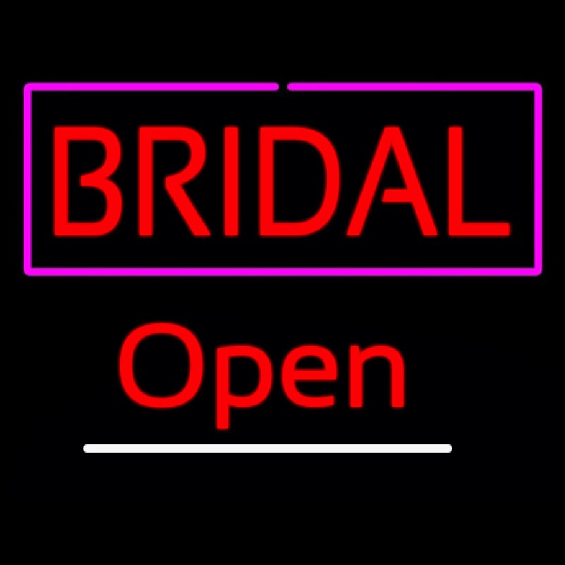 Block Bridal Open Neontábla