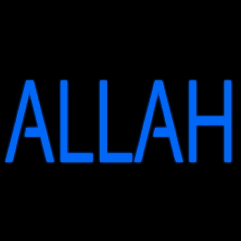 Blue Allah Neontábla