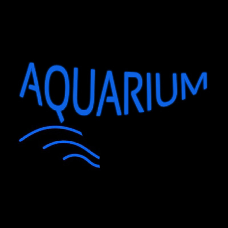 Blue Aquarium Block Neontábla