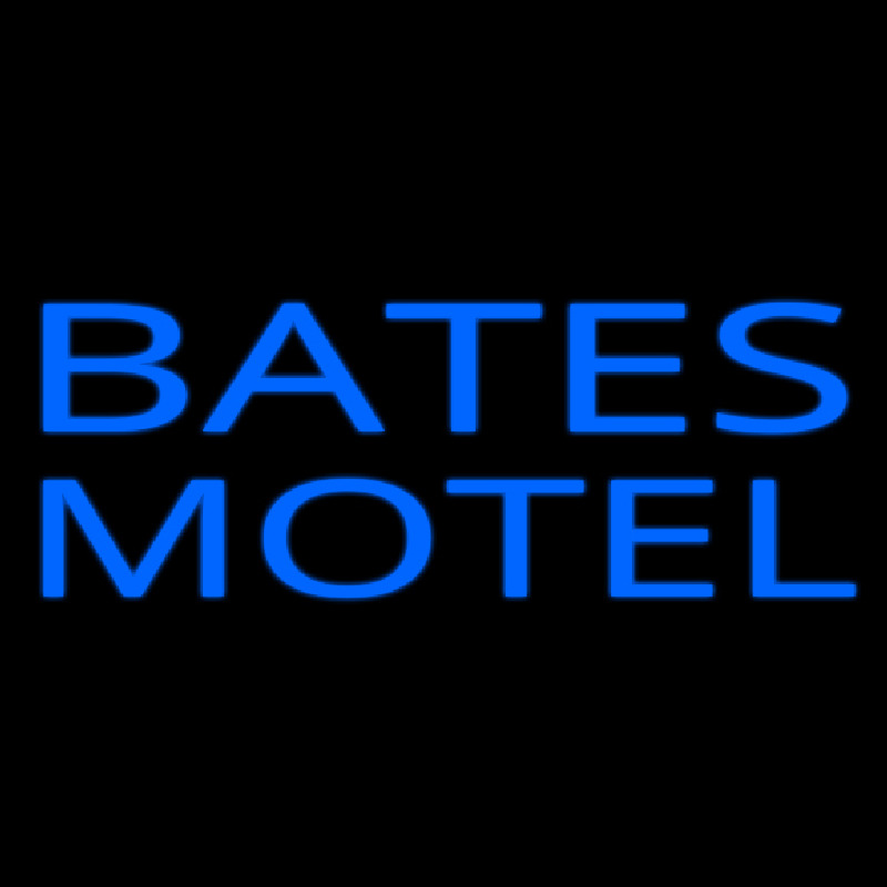 Blue Bates Motel Neontábla