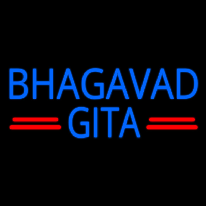 Blue Bhagavad Gita Neontábla