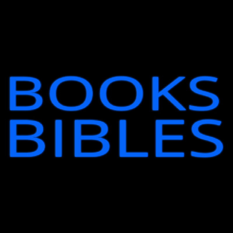 Blue Books Bibles Neontábla