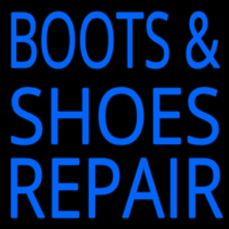 Blue Boots And Shoes Repair Neontábla