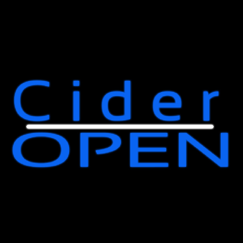 Blue Cider Open Neontábla