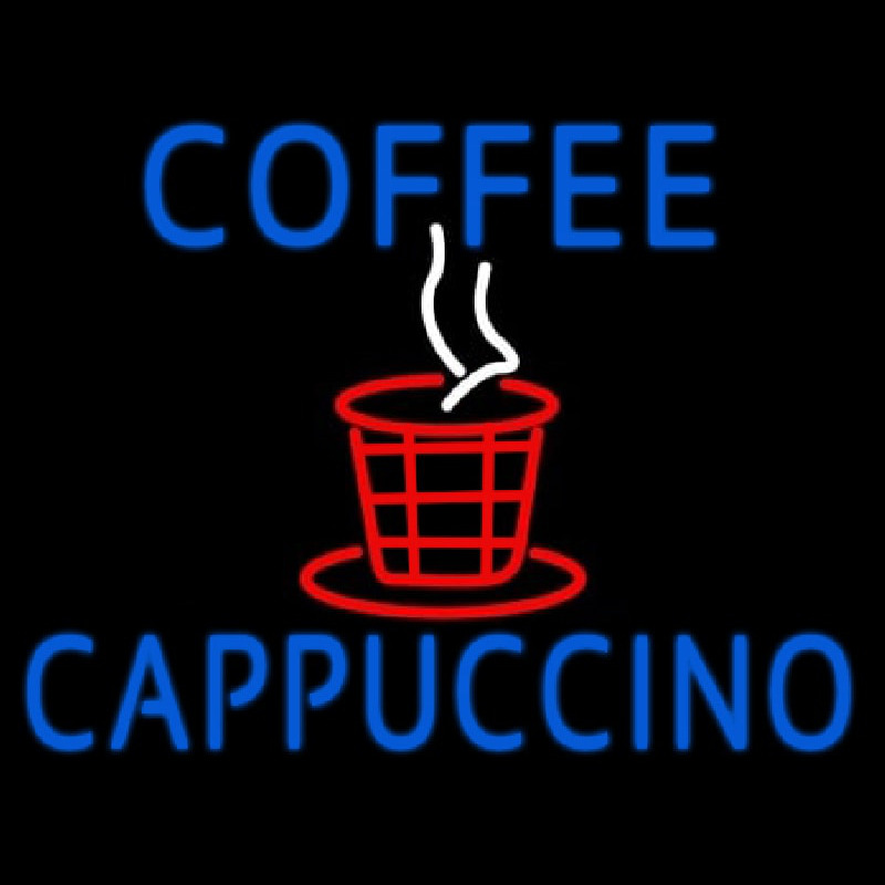 Blue Coffee Cappuccino Neontábla
