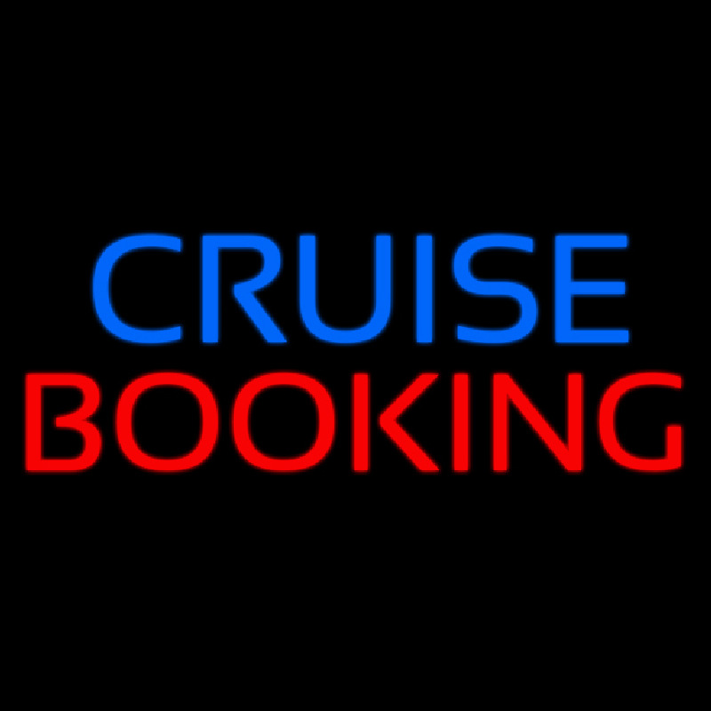 Blue Cruise Red Booking Neontábla