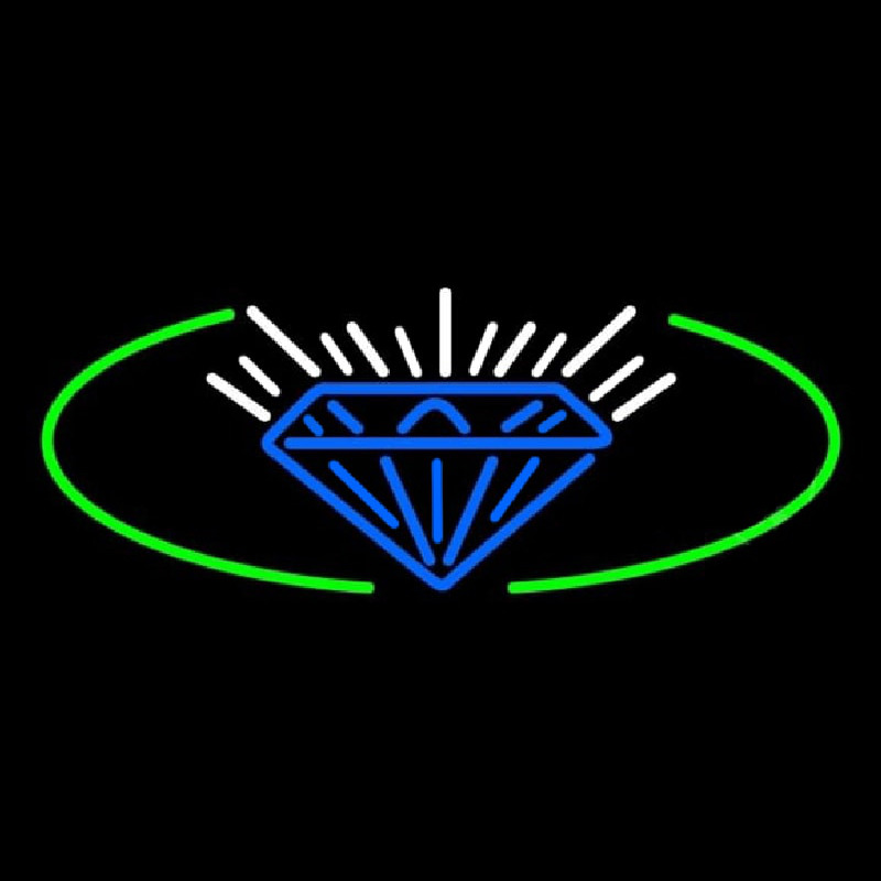 Blue Diamond Logo Neontábla