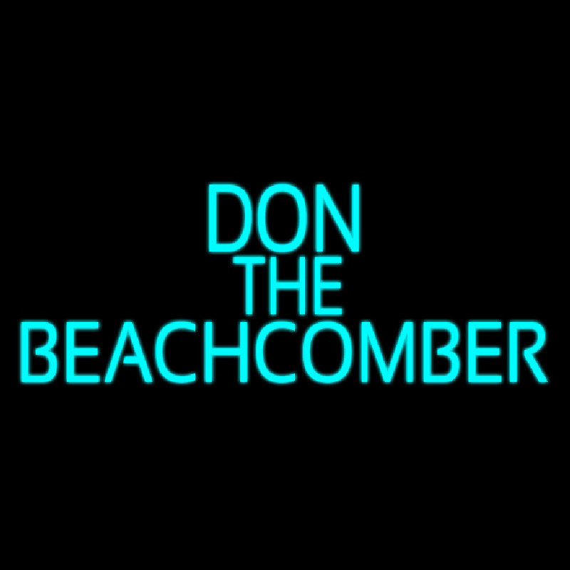 Blue Don The Beachcomber Tiki Bar Neontábla