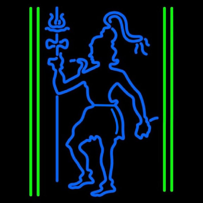Blue God Shiv Neontábla