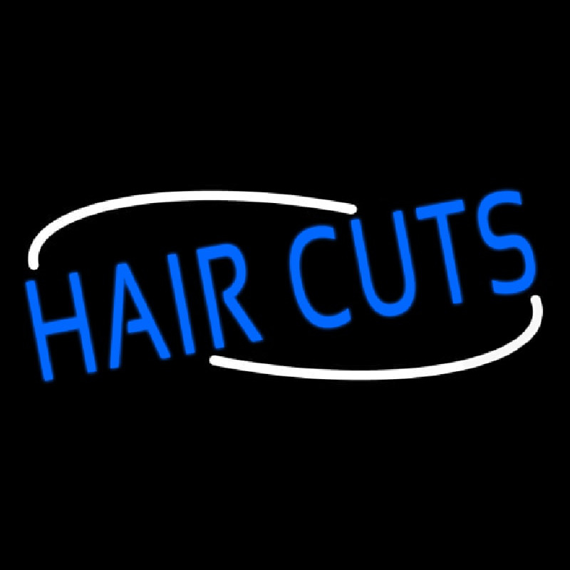 Blue Hair Cuts Neontábla