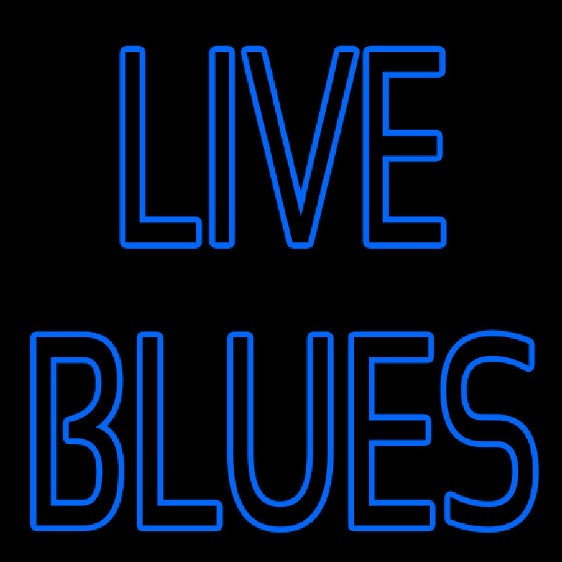 Blue Live Blues Neontábla