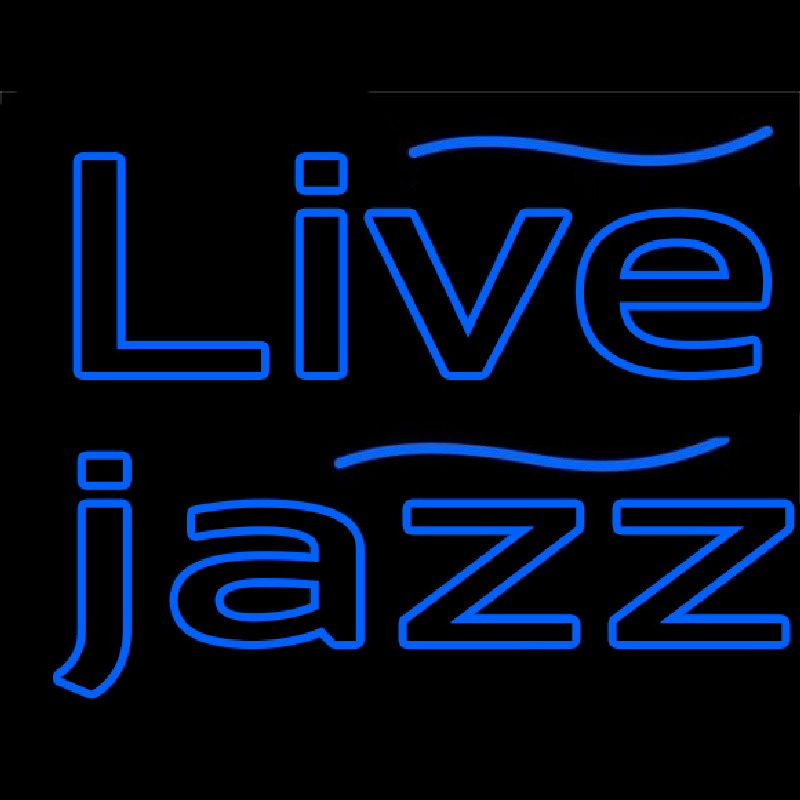 Blue Live Jazz 1 Neontábla