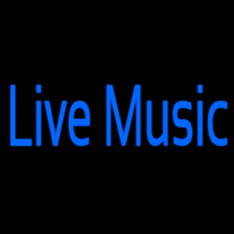 Blue Live Music Neontábla