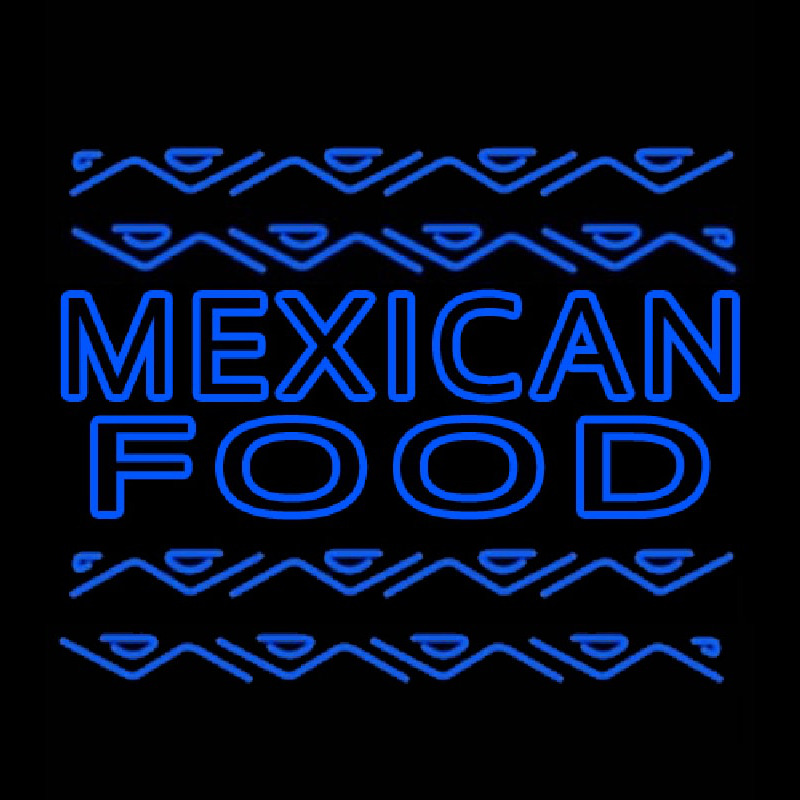 Blue Mexican Food Outdoor Neontábla