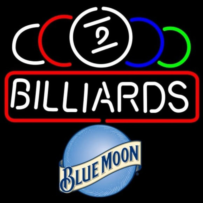 Blue Moon Ball Billiard Te t Pool 24 24 Beer Sign Neontábla