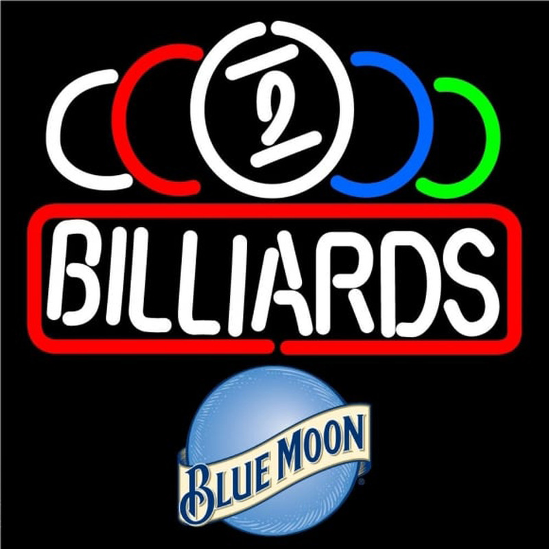 Blue Moon Ball Billiard Te t Pool Beer Sign Neontábla