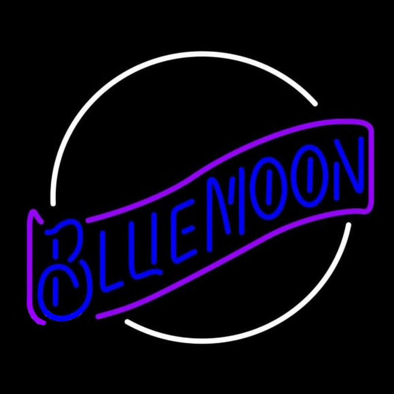 Blue Moon Blue Beer Sign Neontábla