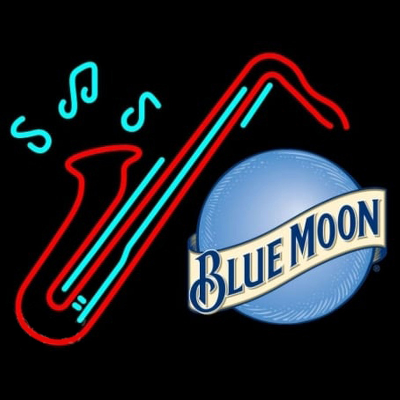 Blue Moon Sexaphone Beer Neontábla