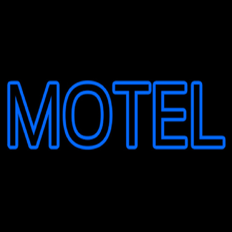Blue Motel Double Stroke Neontábla