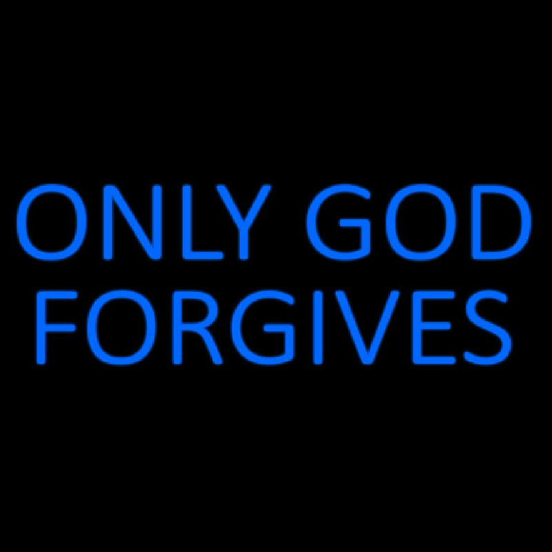 Blue Only God Forgives Neontábla