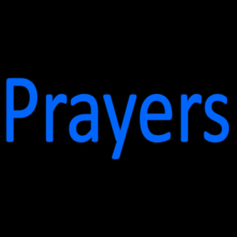 Blue Prayers Neontábla