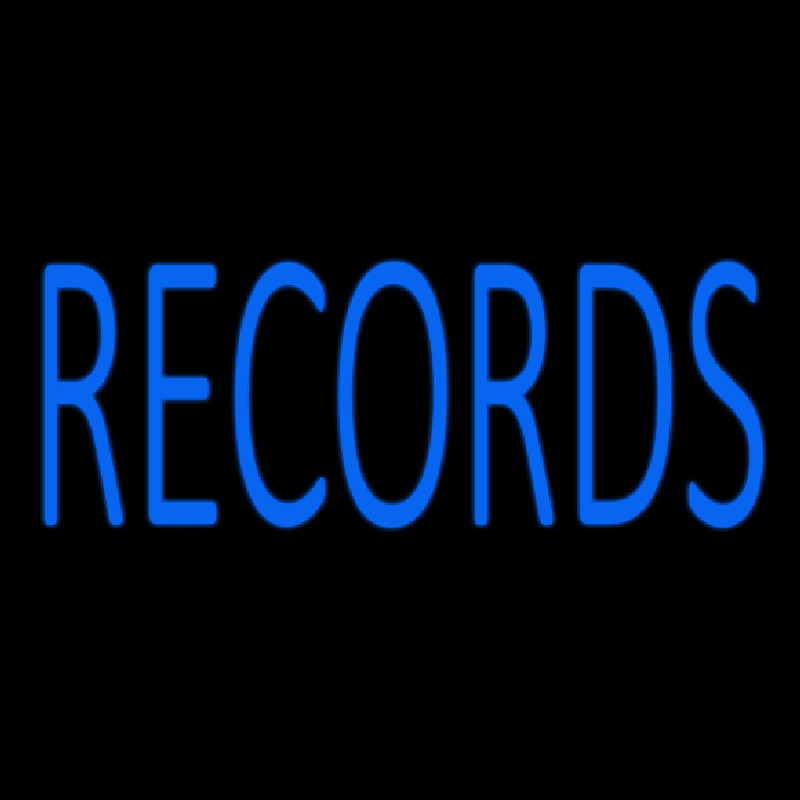 Blue Records 1 Neontábla