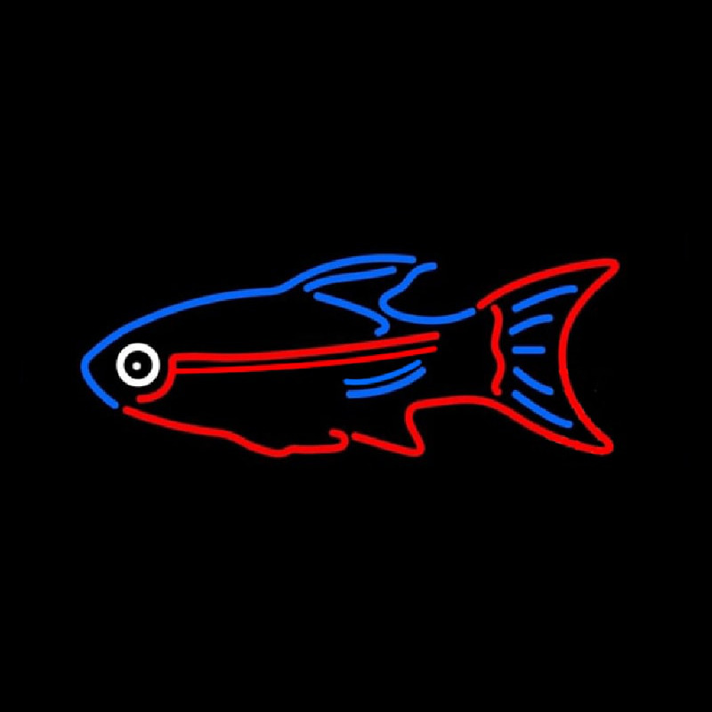 Blue Red Fish Neontábla