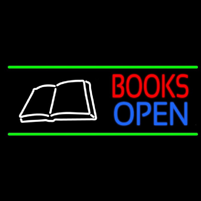 Book Open Logo Neontábla