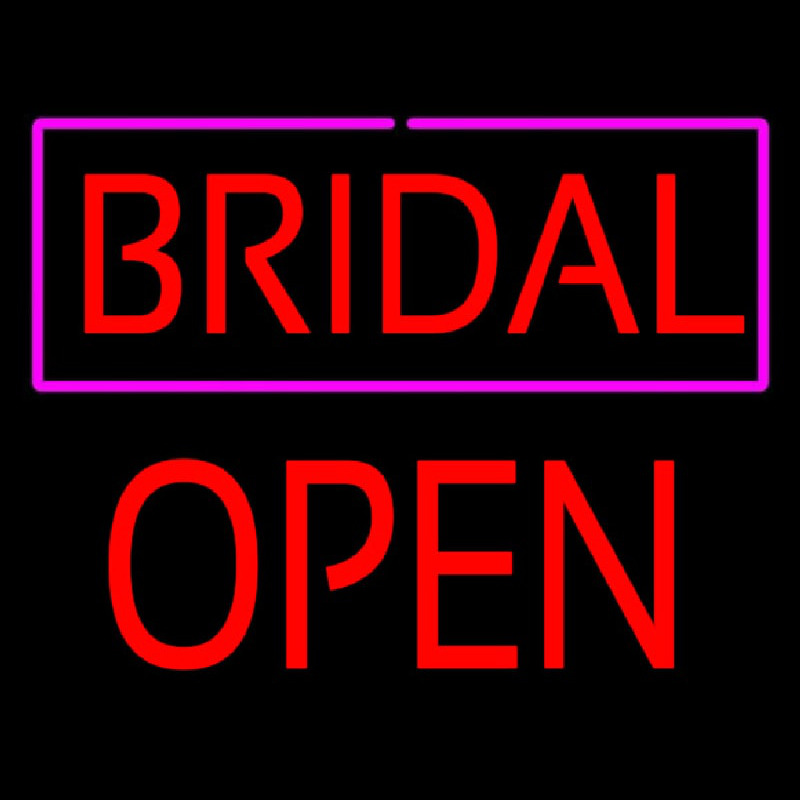 Bridal Block Open Neontábla