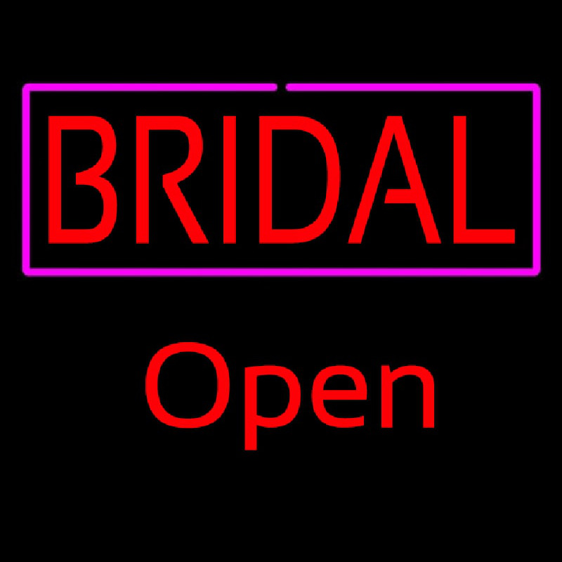 Bridal Red Open Neontábla
