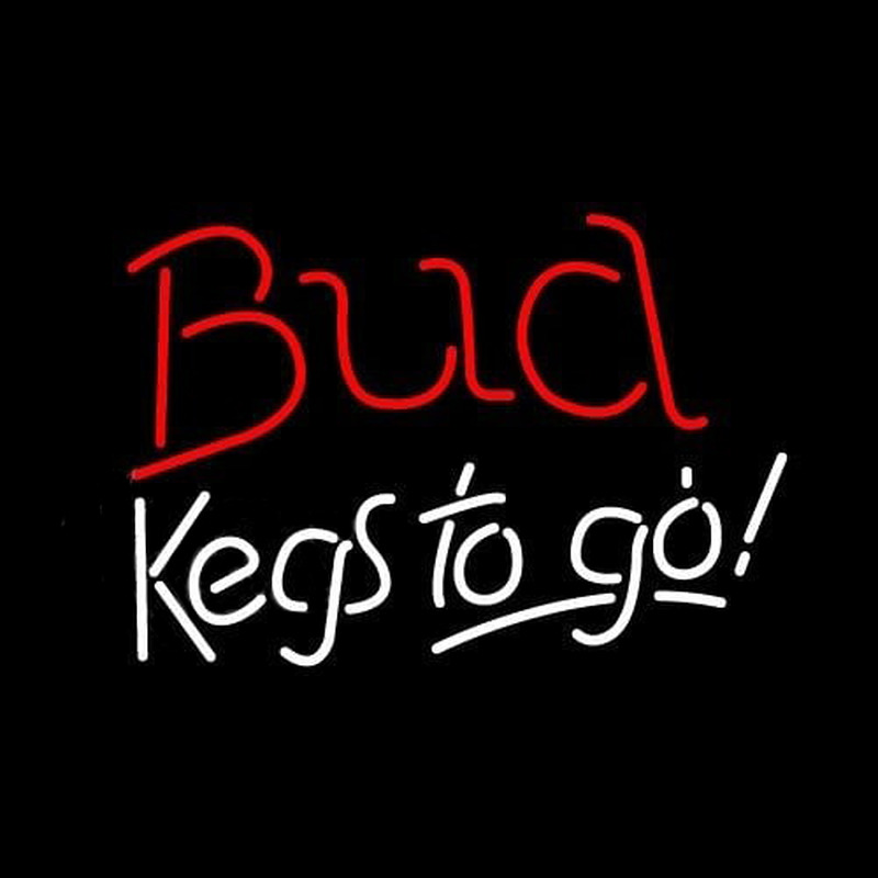 Bud Kegs To Go Beer Sign Neontábla
