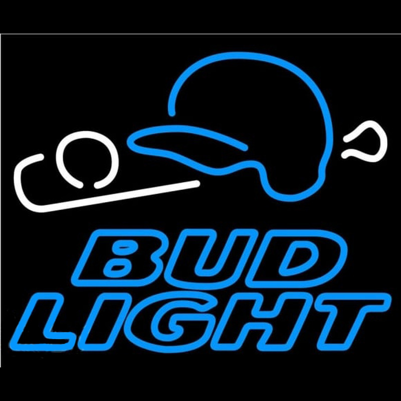 Bud Light Baseball Beer Sign Neontábla