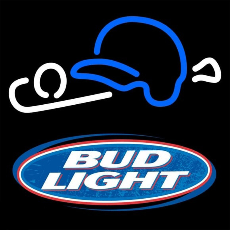 Bud Light Baseball Beer Sign Neontábla