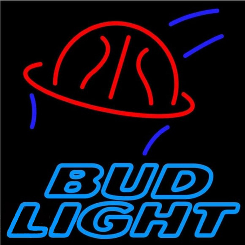 Bud Light Basketball Beer Sign Neontábla