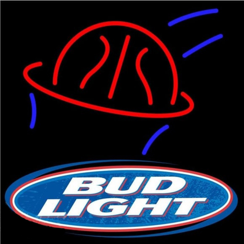 Bud Light Basketball Beer Sign Neontábla