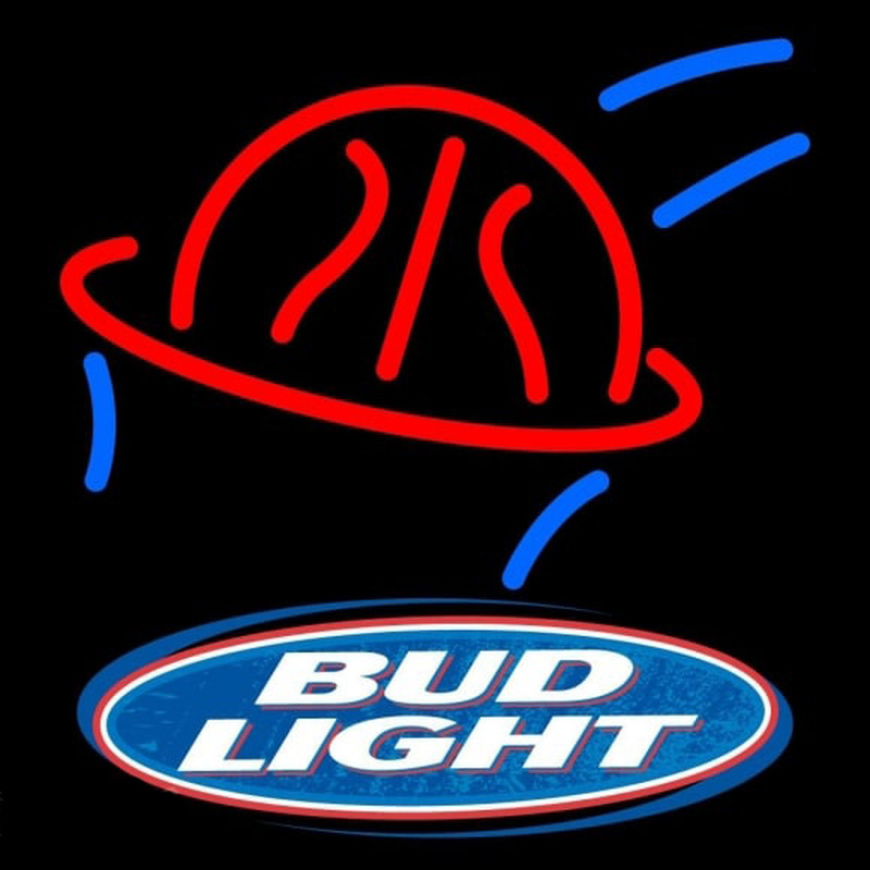 Bud Light Basketball Beer Sign Neontábla