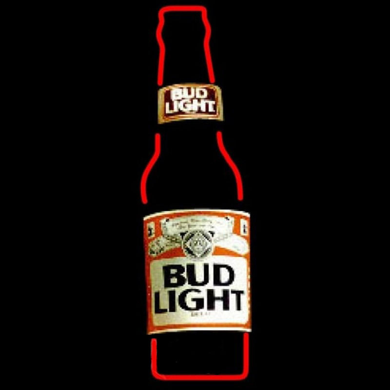 Bud Light Bottle Beer Sign Neontábla