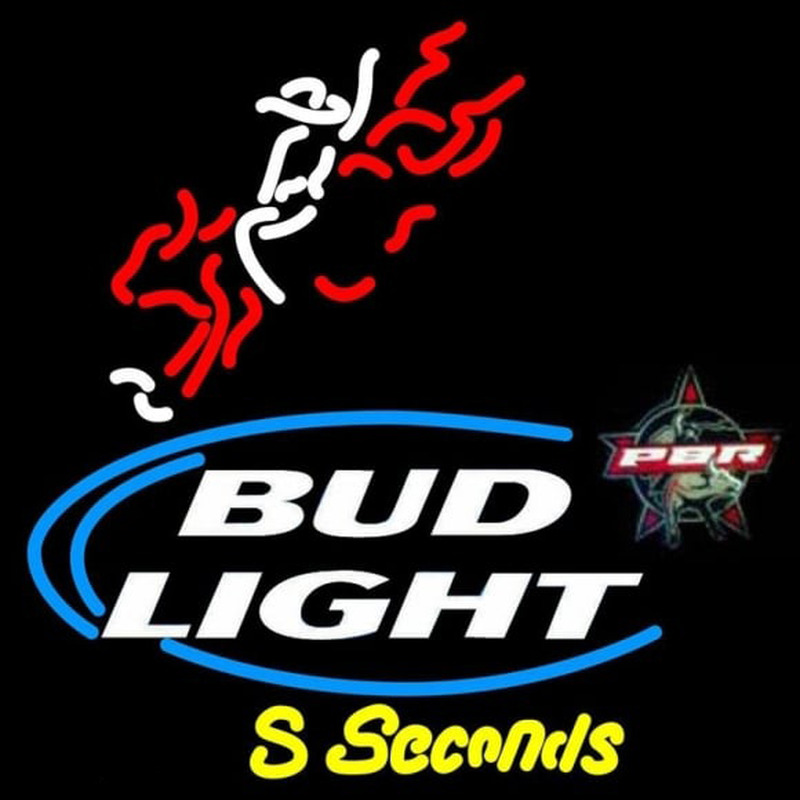 Bud Light Pbr Bull Rider Beer Sign Neontábla