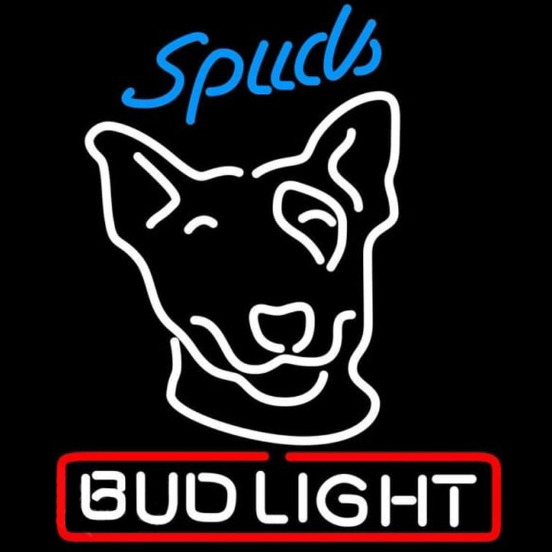 Bud Light Spuds Beer Sign Neontábla