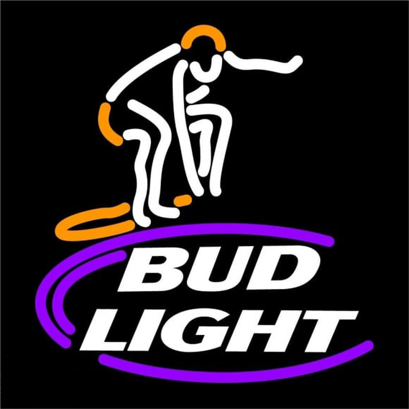 Bud Light Surfer Beer Sign Neontábla