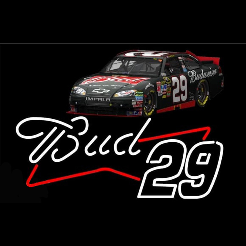 Bud with 29 Nascar Neontábla