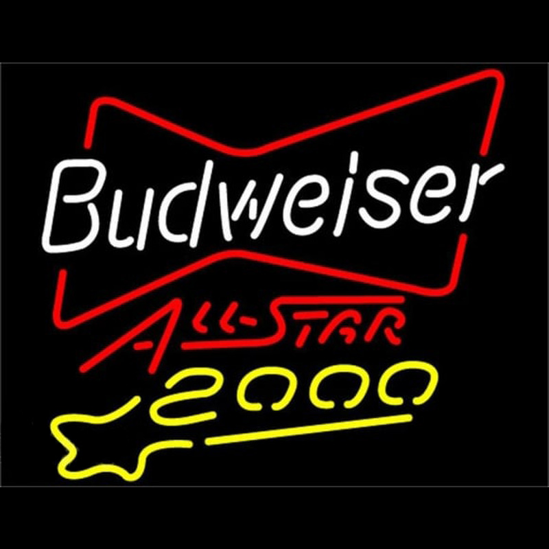 Budweiser All Star 2000 Beer Sign Neontábla