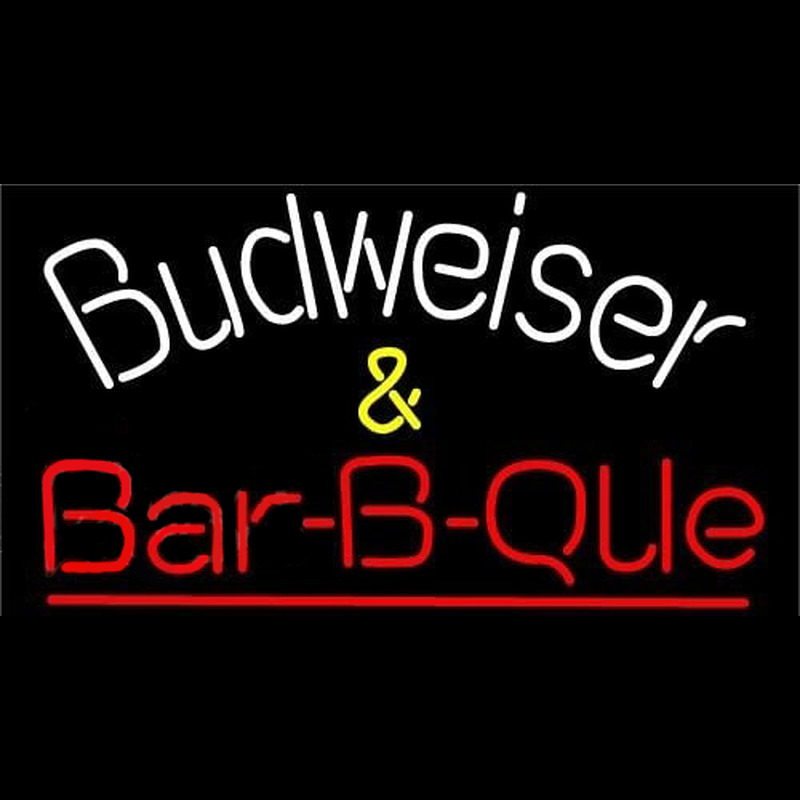 Budweiser Barbeque Beer Sign Neontábla