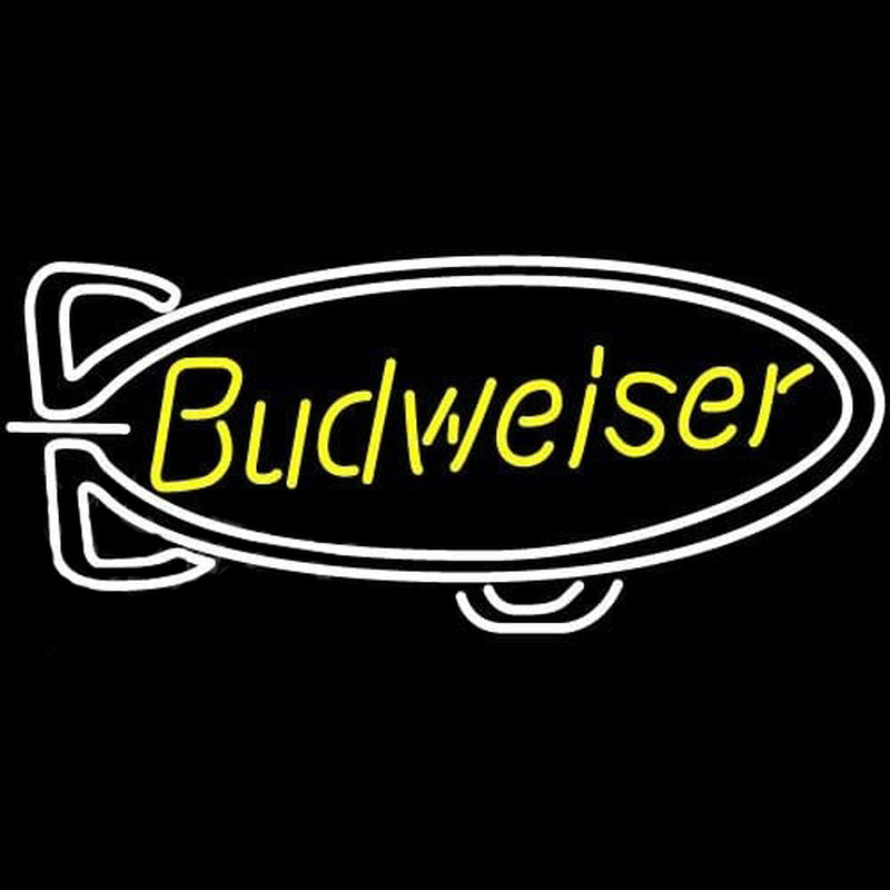 Budweiser Blimp Beer Sign Neontábla