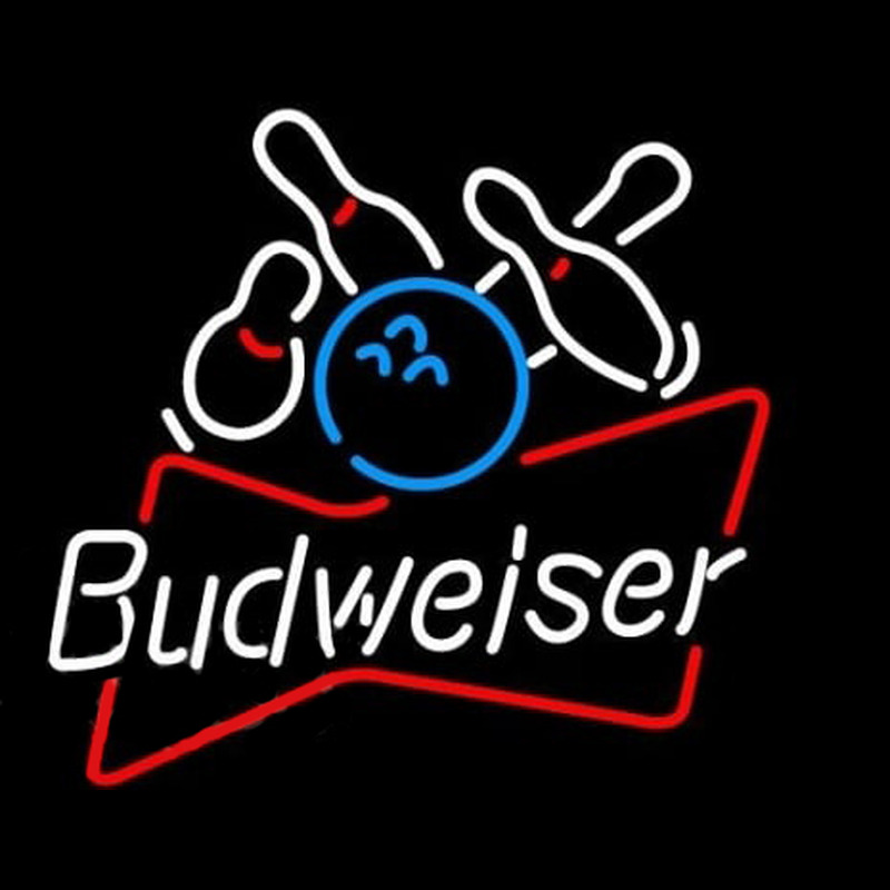 Budweiser Bowling Ball Neontábla