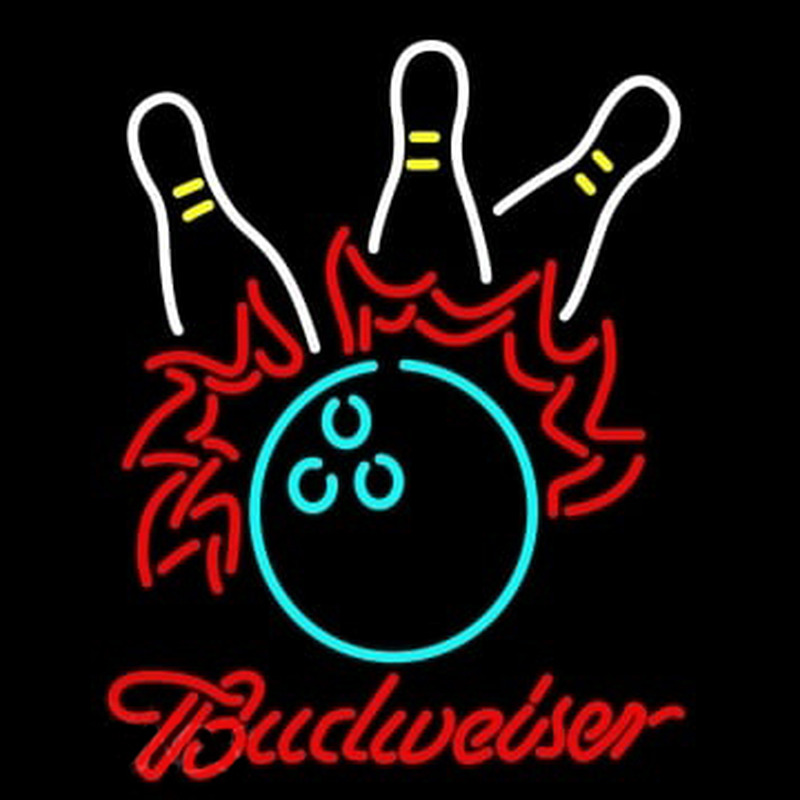 Budweiser Bowling Neontábla