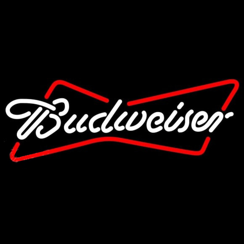 Budweiser Bowtie Beer Sign Neontábla