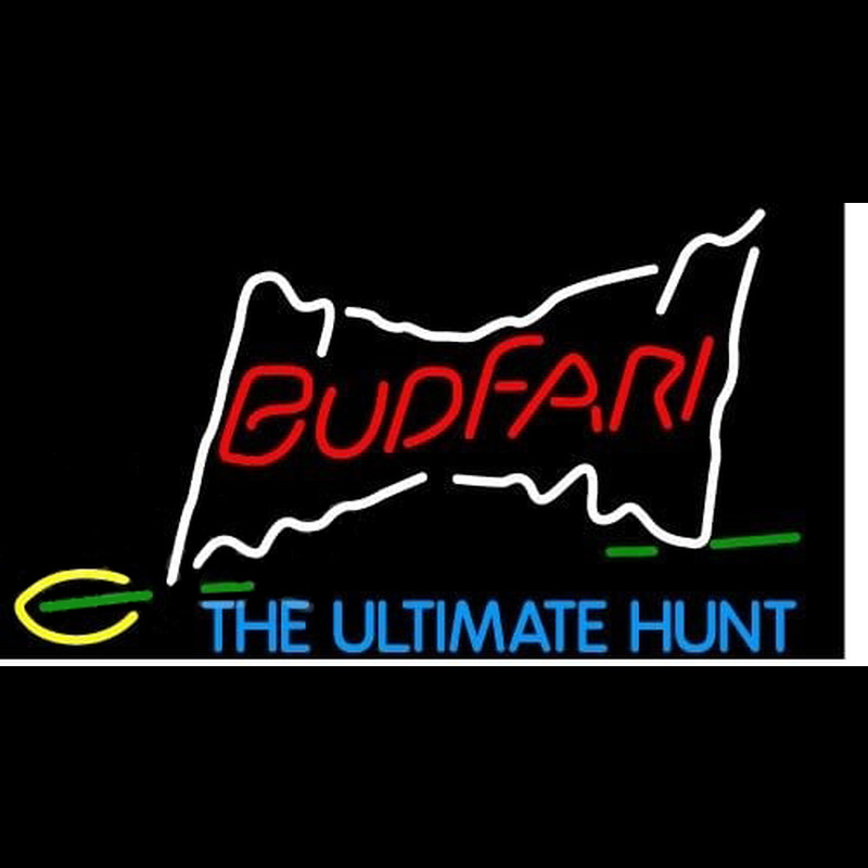 Budweiser Budfari Beer Sign Neontábla