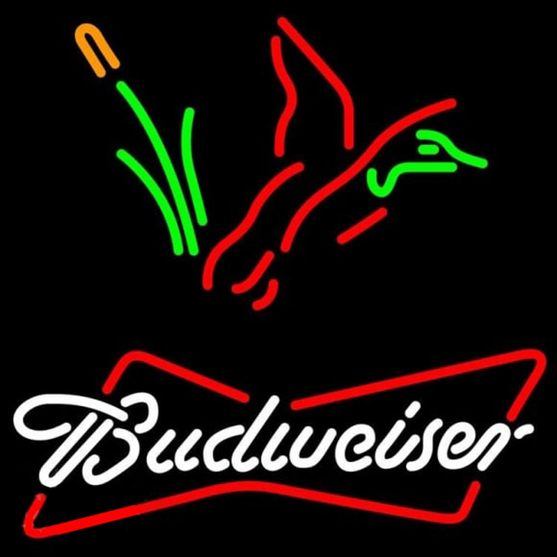 Budweiser Collectible Duck Hunting Beer Sign Neontábla