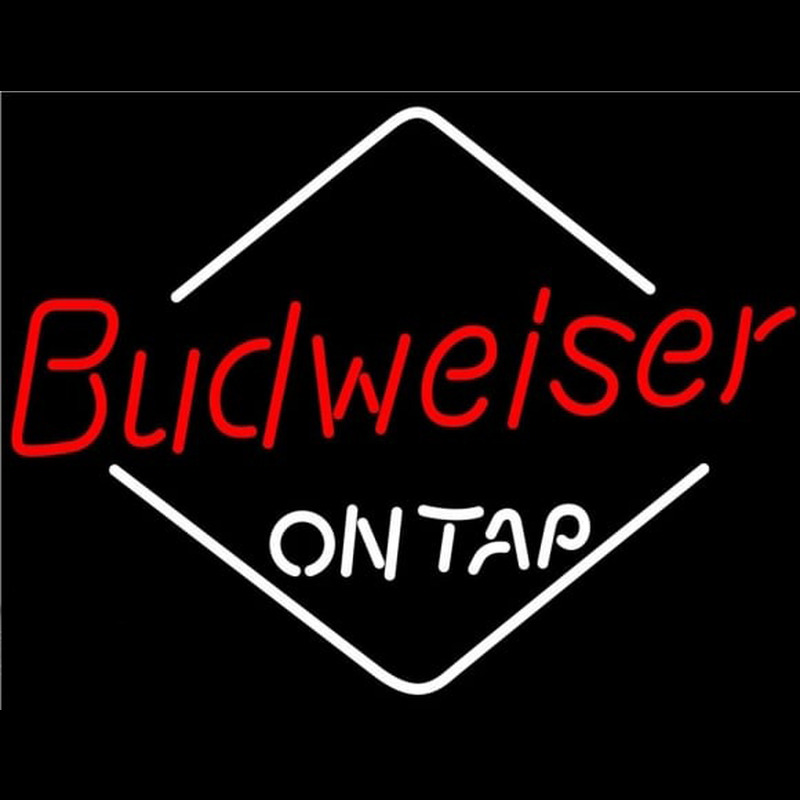 Budweiser Diamond On Tap Beer Sign Neontábla